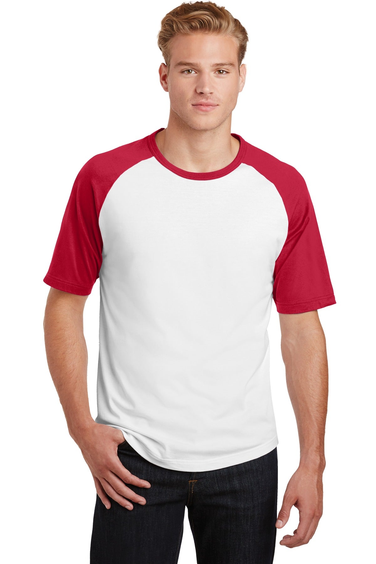 Sport-Tek® Short Sleeve Colorblock Raglan Jersey T201