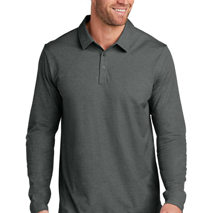 TravisMathew Oceanside Heather Long Sleeve Polo TM1MZ343