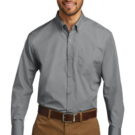 Port Authority ®  Long Sleeve Carefree Poplin Shirt. W100
