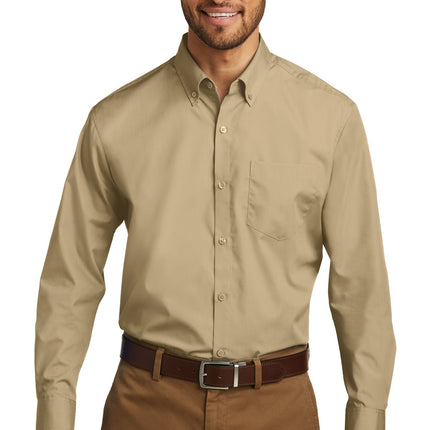 Port Authority ®  Long Sleeve Carefree Poplin Shirt. W100