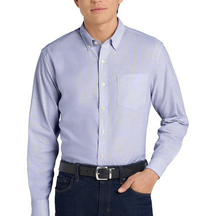 Port Authority  ®  SuperPro    Oxford Stripe Shirt. W657