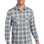 Grey/ Cream Open Plaid / 2XL