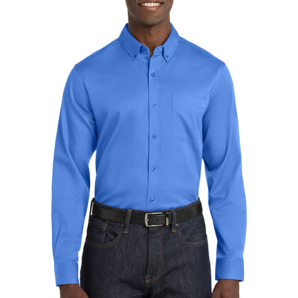 Port Authority ®  Long Sleeve SuperPro React™ Twill Shirt. W808