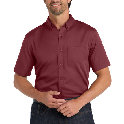 Port Authority ®  Short Sleeve SuperPro React ™ Twill Shirt. W809