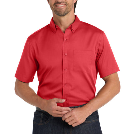 Port Authority ®  Short Sleeve SuperPro React ™ Twill Shirt. W809