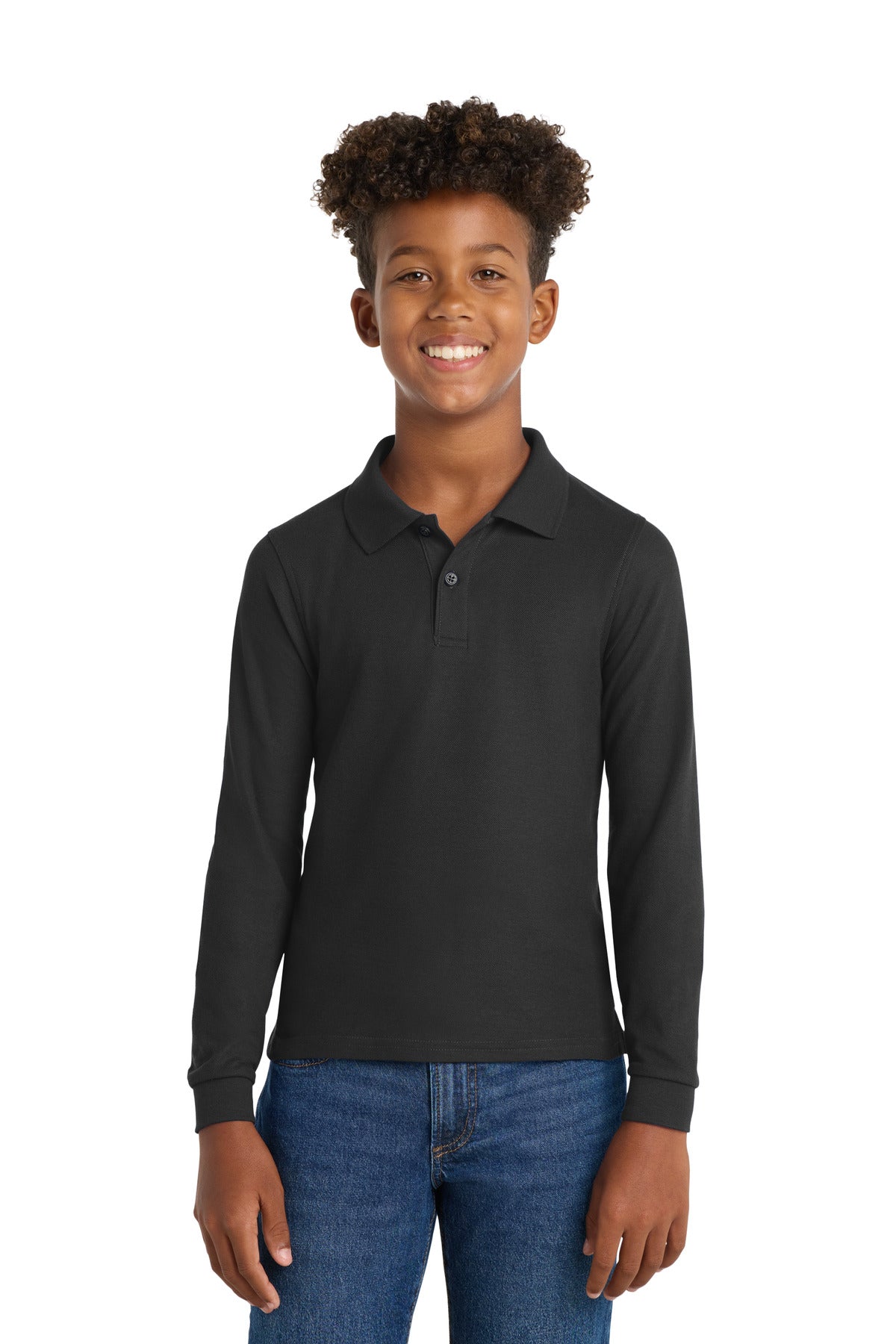 Port Authority ®  Youth Long Sleeve Silk Touch Polo.  Y500LS