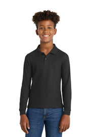 Port Authority ®  Youth Long Sleeve Silk Touch Polo.  Y500LS
