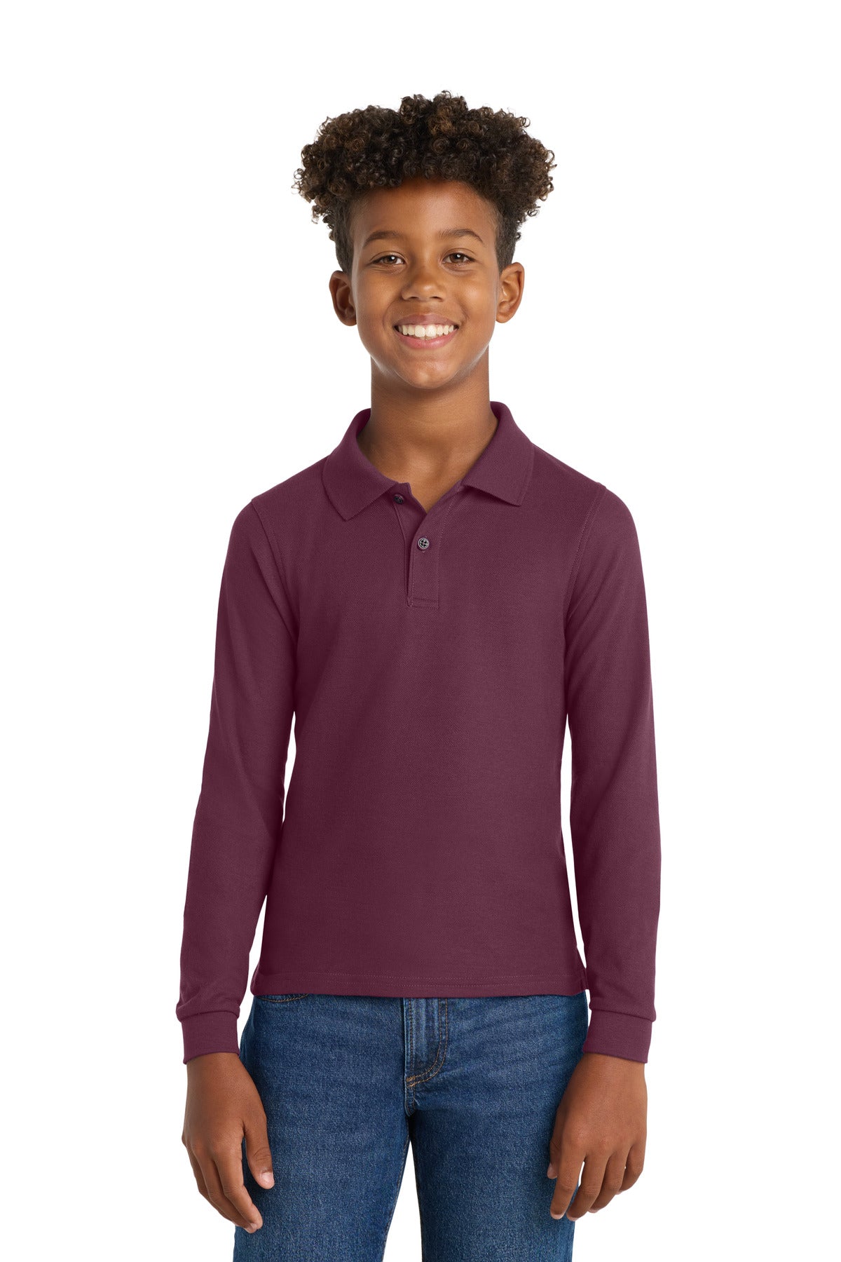 Port Authority ®  Youth Long Sleeve Silk Touch Polo.  Y500LS