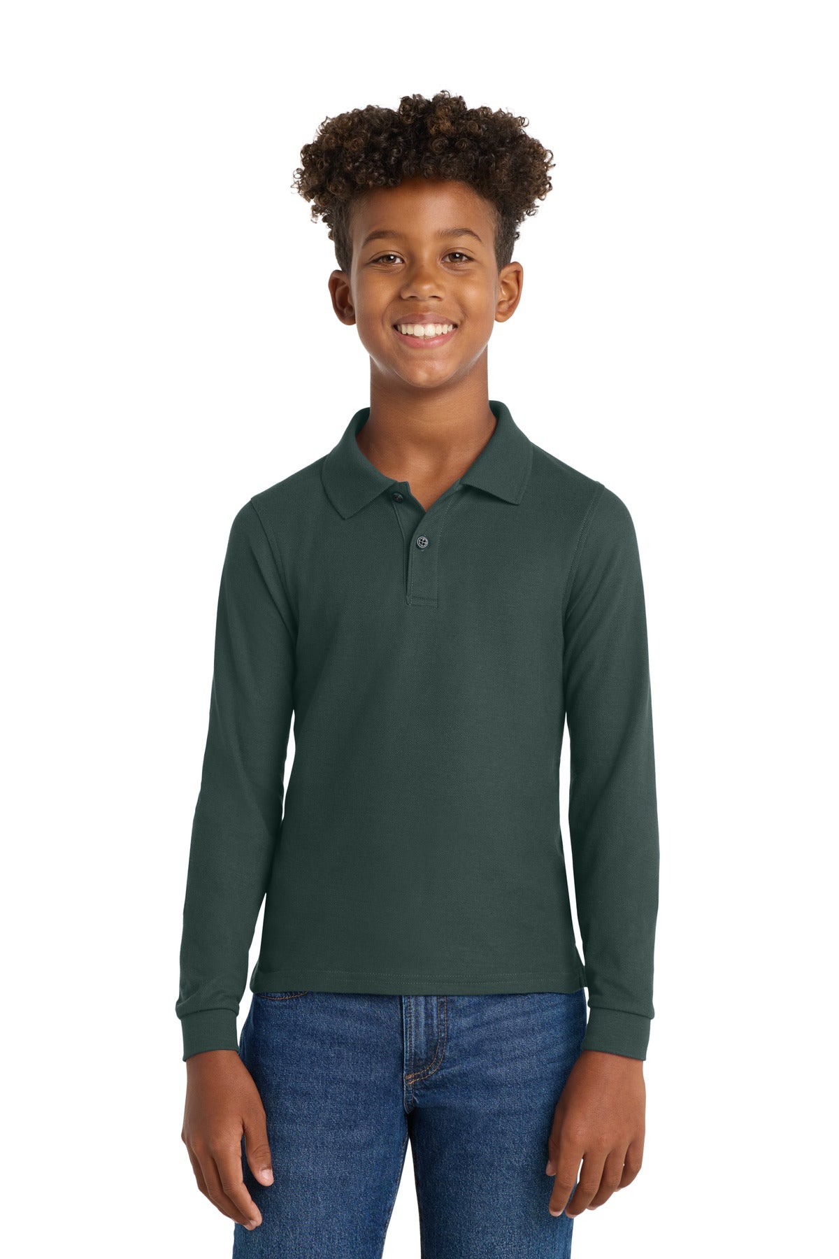 Port Authority ®  Youth Long Sleeve Silk Touch Polo.  Y500LS