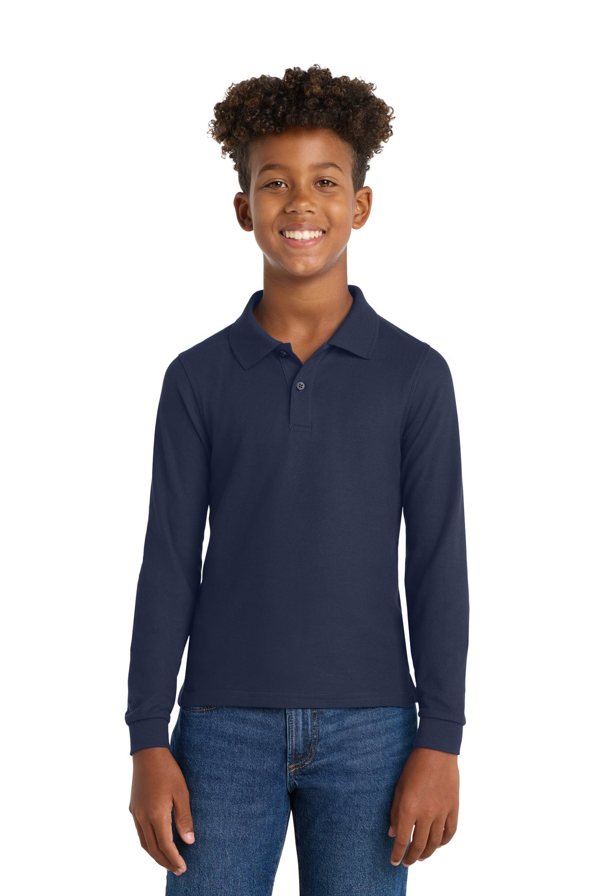 Port Authority ®  Youth Long Sleeve Silk Touch Polo.  Y500LS