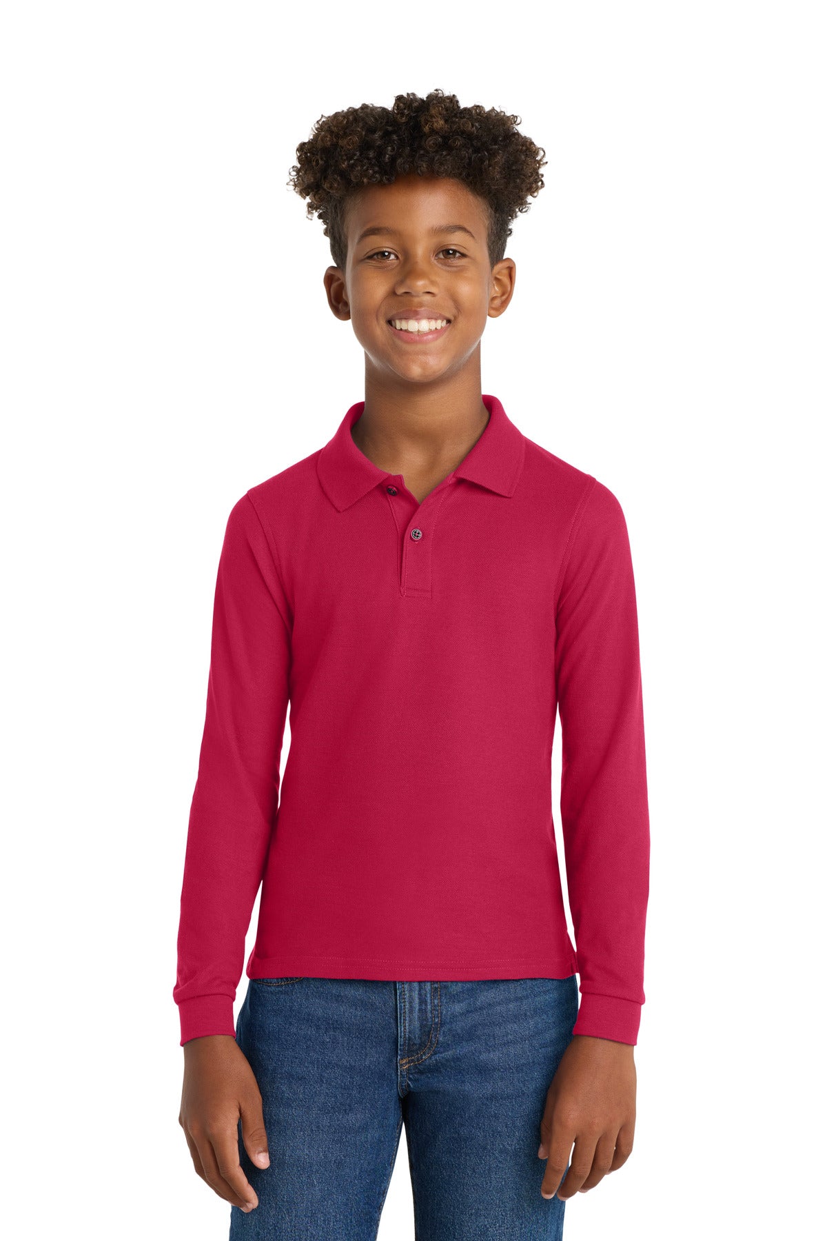 Port Authority ®  Youth Long Sleeve Silk Touch Polo.  Y500LS