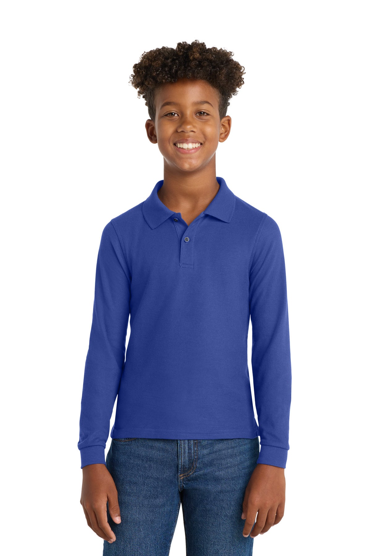 Port Authority ®  Youth Long Sleeve Silk Touch Polo.  Y500LS