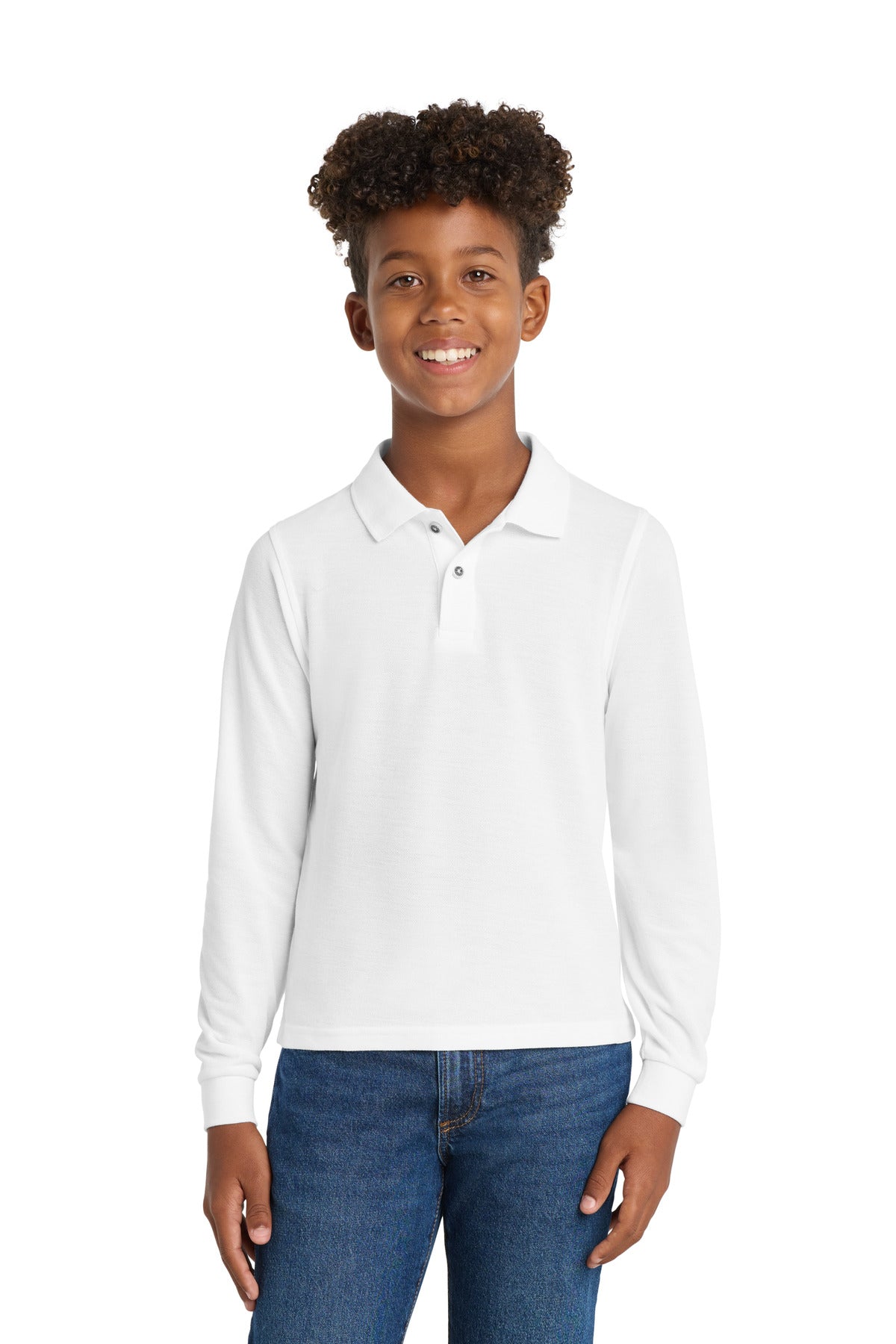 Port Authority ®  Youth Long Sleeve Silk Touch Polo.  Y500LS