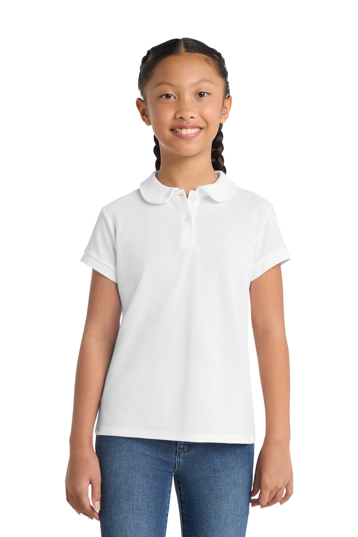 Port Authority ®  Girls Silk Touch Peter Pan Collar Polo. YG503
