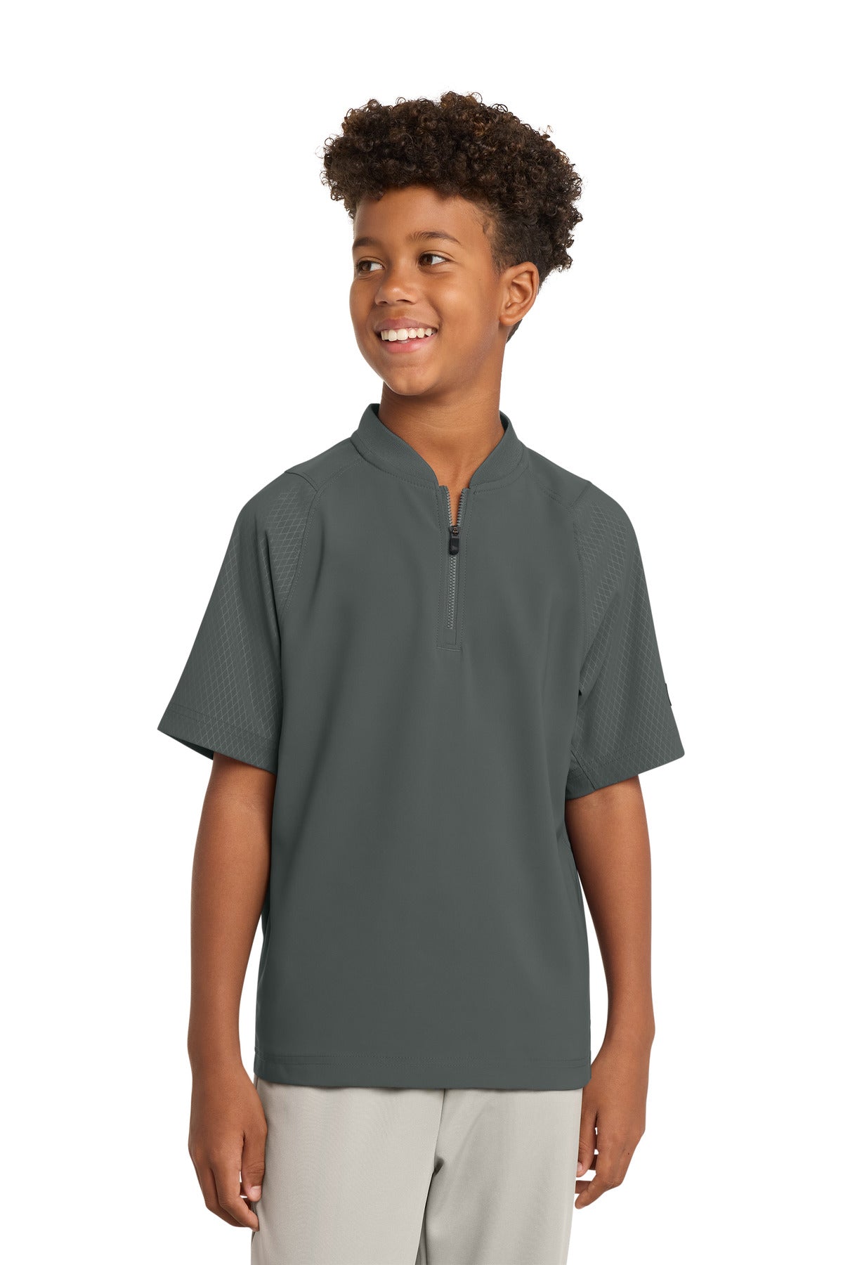 New Era ® Youth Cage Short Sleeve 1/4-Zip Jacket YNEA600