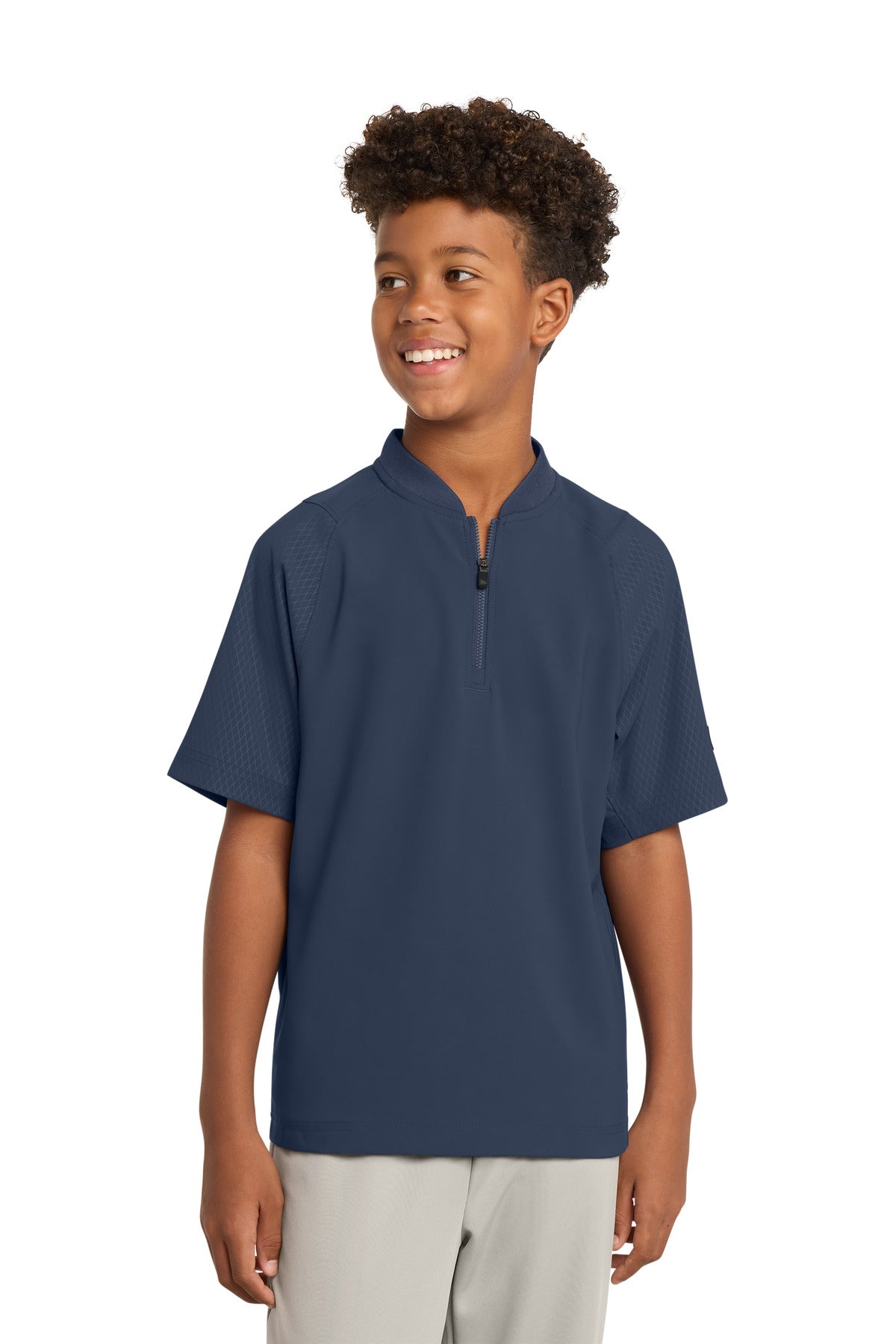 New Era ® Youth Cage Short Sleeve 1/4-Zip Jacket YNEA600