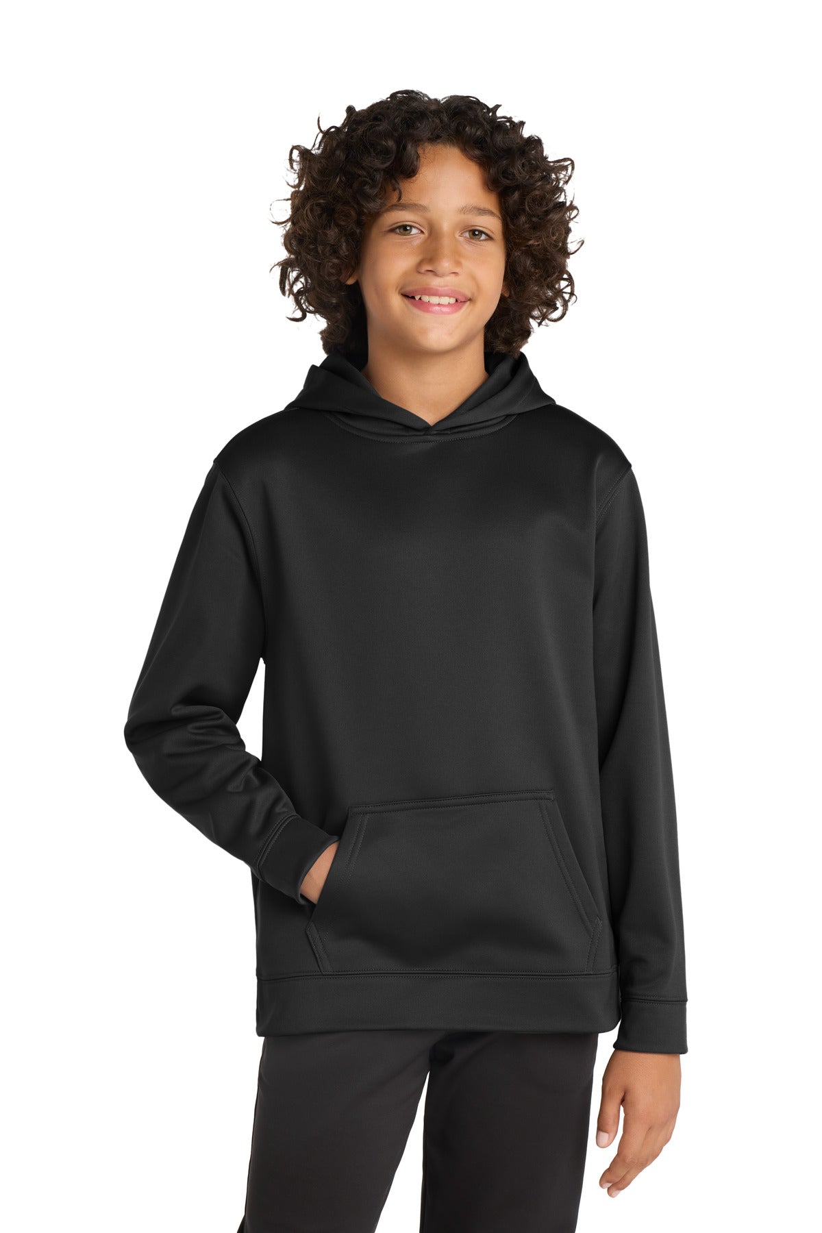 Sport-Tek® Youth Sport-Wick® Fleece Hooded Pullover YST244