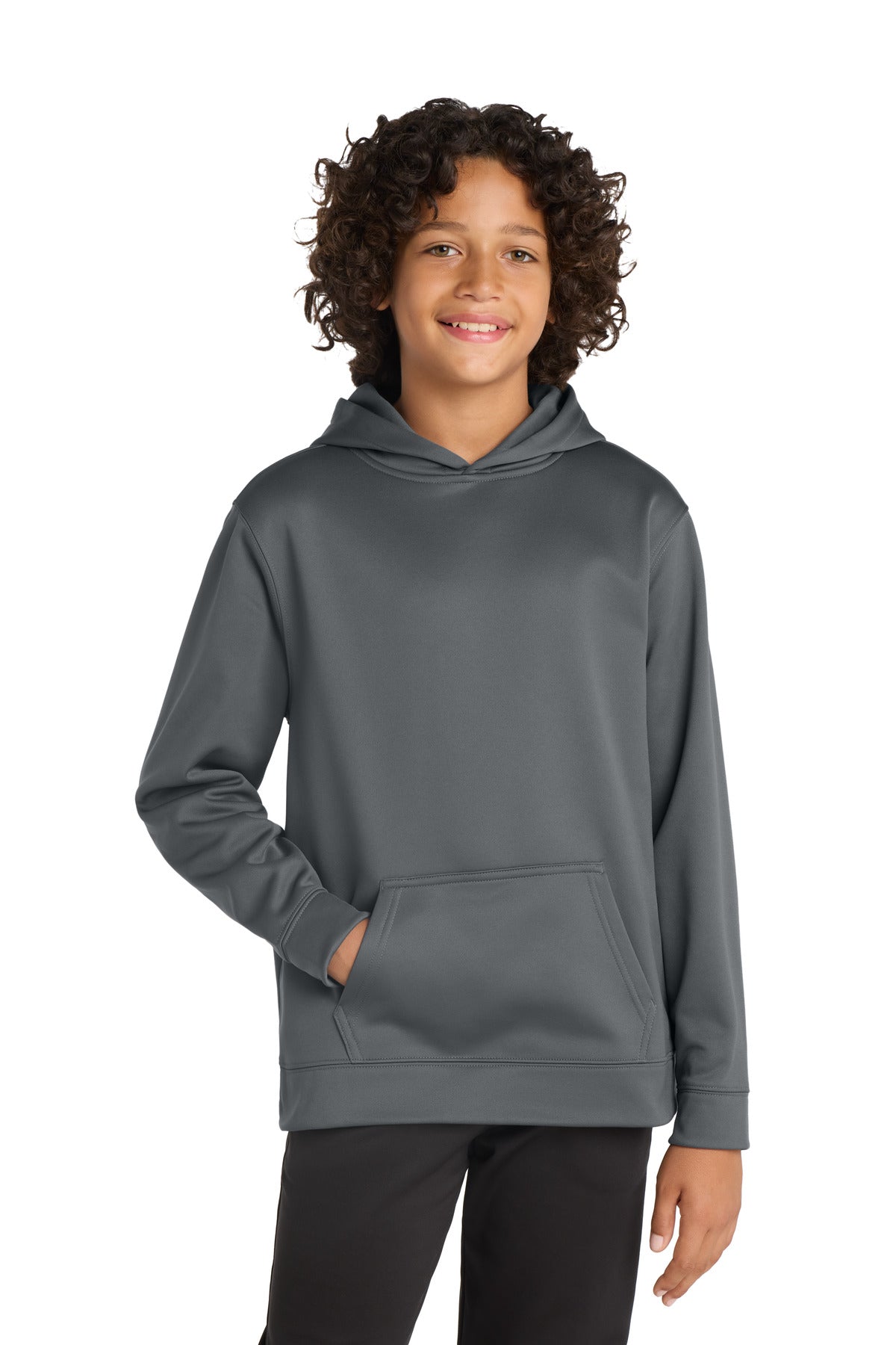 Sport-Tek® Youth Sport-Wick® Fleece Hooded Pullover YST244