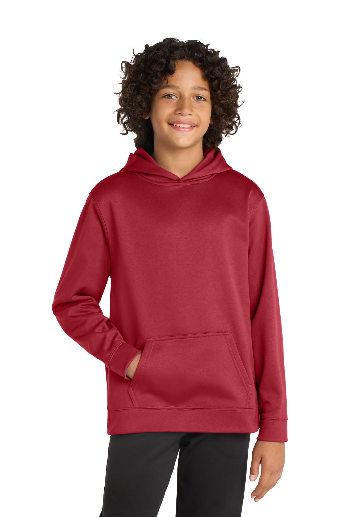 Sport-Tek® Youth Sport-Wick® Fleece Hooded Pullover YST244