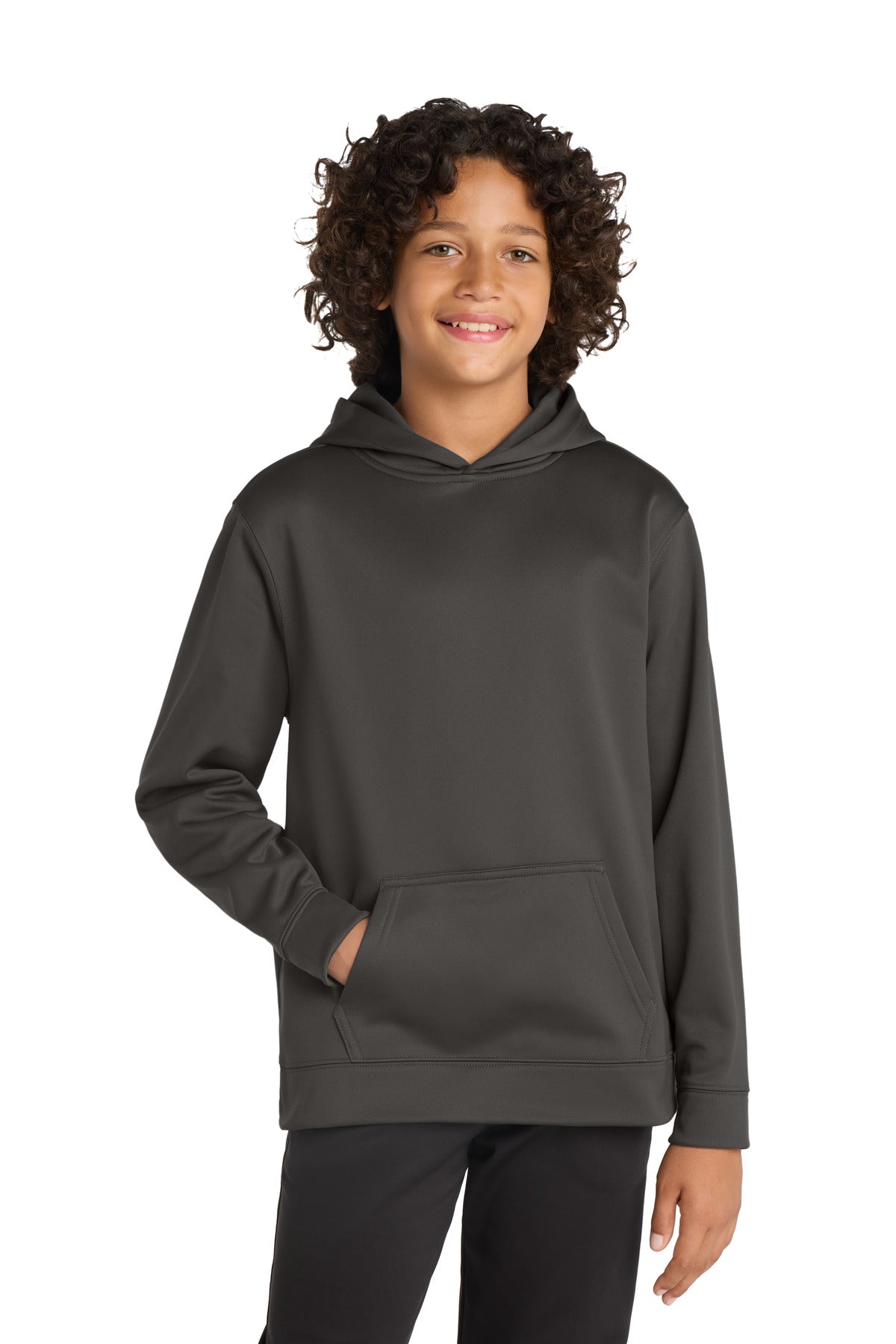 Sport-Tek® Youth Sport-Wick® Fleece Hooded Pullover YST244