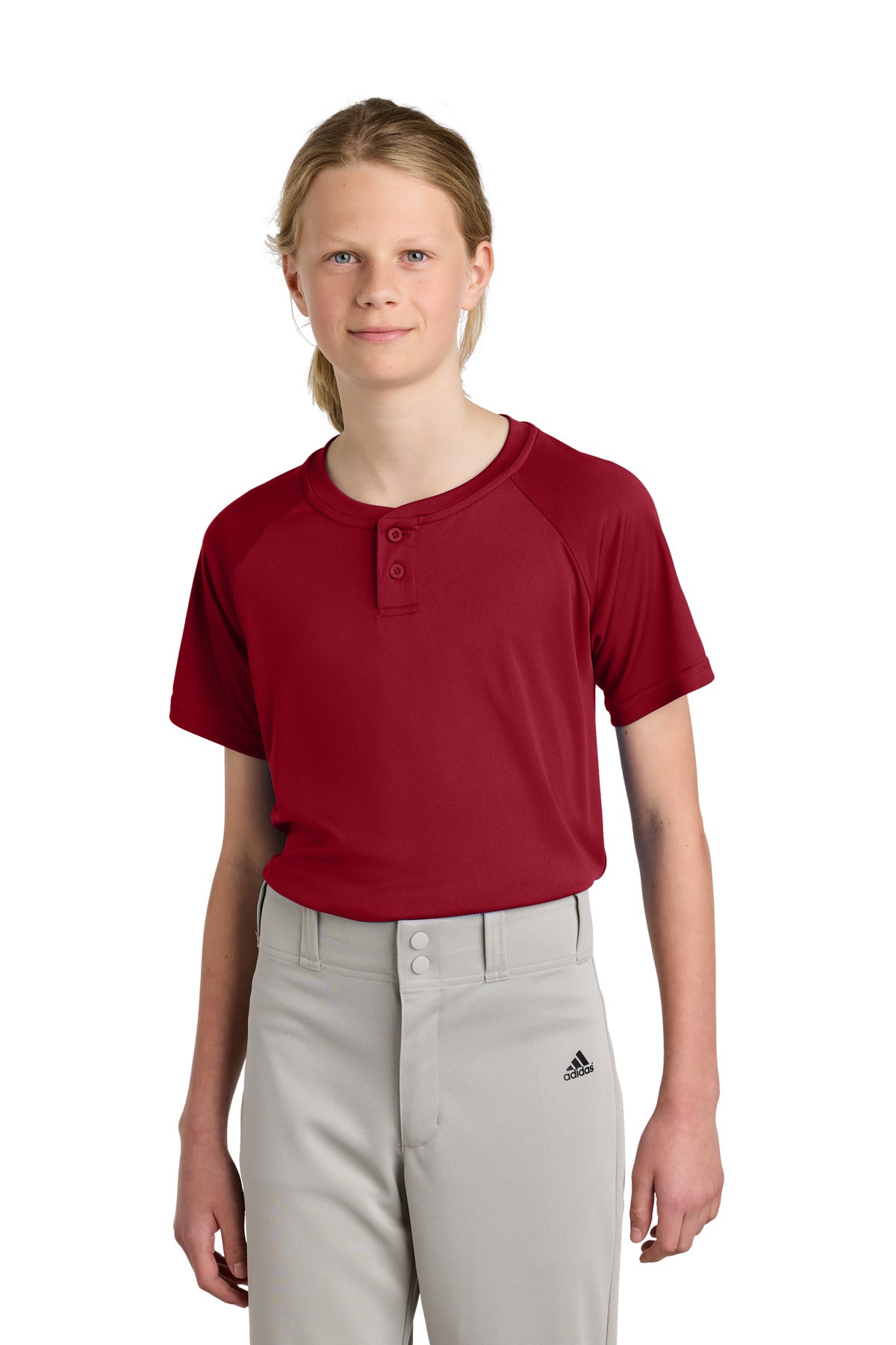 Sport-Tek® Youth PosiCharge® Competitor 2-Button Henley YST359