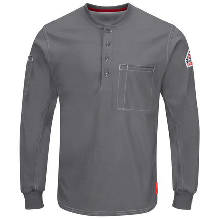 Bulwark® iQ Series® Comfort Plus Knit Men's FR Henley / QT40CH