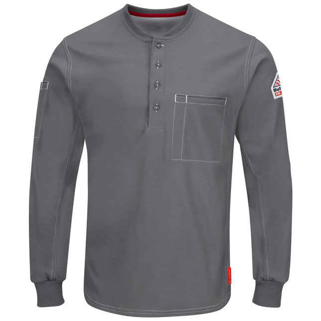 Bulwark® iQ Series® Comfort Plus Knit Men's FR Henley / QT40CH