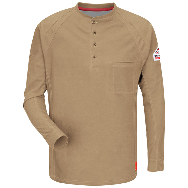 Bulwark® iQ Series® Comfort Knit Men's FR Henley / QT20KH