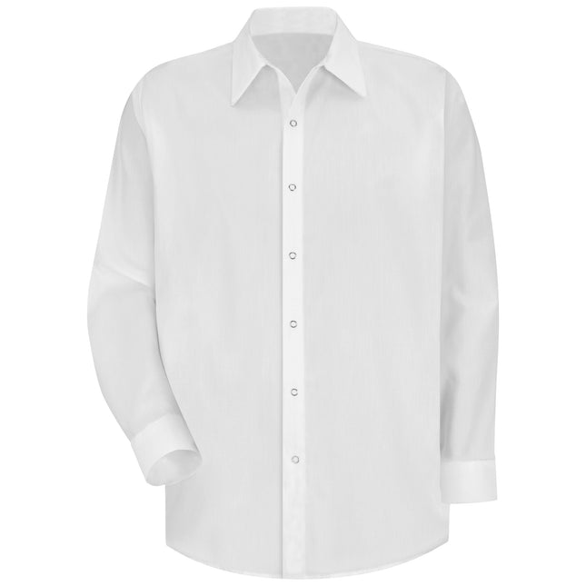 Red Kap® Men's Long Sleeve Specialized Pocketless Polyester Work Shirt / SS16WH