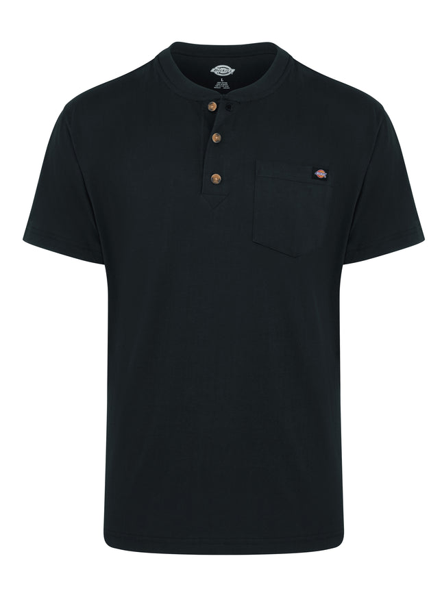 Dickies® Men's Short-Sleeve Traditional Heavyweight Henley / WS51BK