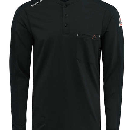 Bulwark® Men's Flex Knit Henley / STL2BK