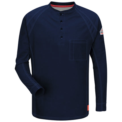 Bulwark® iQ Series® Comfort Knit Men's FR Henley / QT20DB