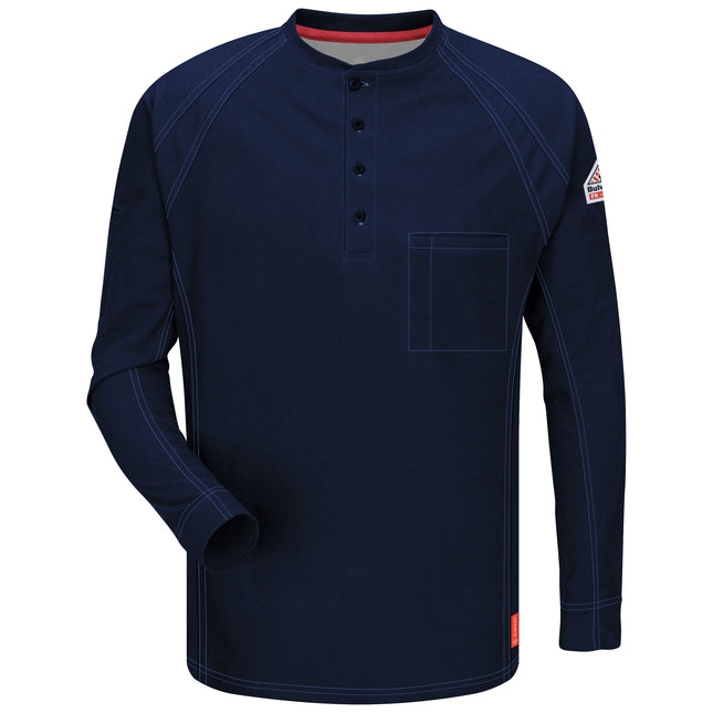 Bulwark® iQ Series® Comfort Knit Men's FR Henley / QT20DB