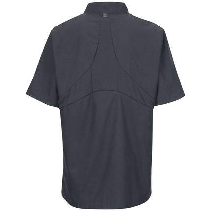 Red Kap® Men's Short Sleeve Chef Coat with OilBlok + MIMIX® / 046XCH