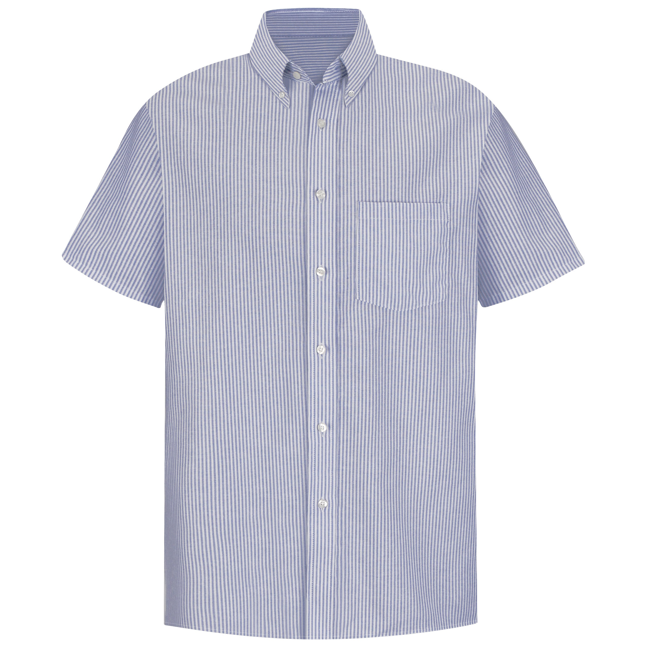 Red Kap® Men's Short Sleeve Striped Executive Oxford Dress Shirt / SR60BS