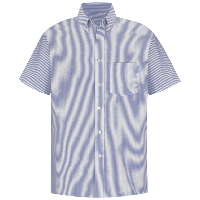 Red Kap® Men's Short Sleeve Striped Executive Oxford Dress Shirt / SR60BS
