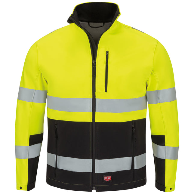 Red Kap® Men's Hi-Visibility Soft Shell Jacket / JY34YB