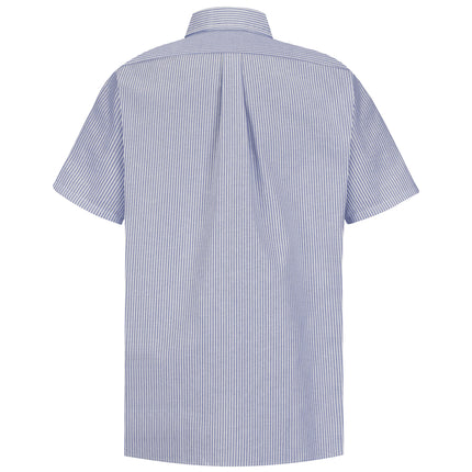 Red Kap® Men's Short Sleeve Striped Executive Oxford Dress Shirt / SR60BS