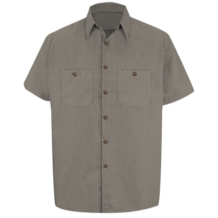 Red Kap® Men's Short Sleeve Microcheck Uniform Shirt / SP20KB