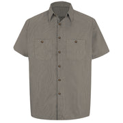 Red Kap® Men's Short Sleeve Microcheck Uniform Shirt / SP20KB