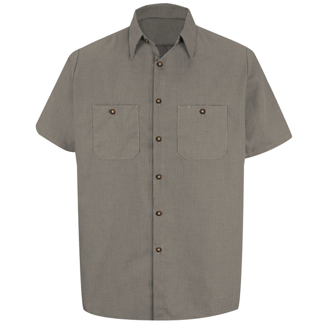 Red Kap® Men's Short Sleeve Microcheck Uniform Shirt / SP20KB