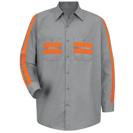Red Kap® Long Sleeve Enhanced Visibility Shirt / SP14WM