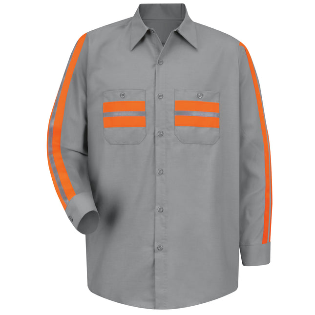 Red Kap® Long Sleeve Enhanced Visibility Shirt / SP14WM