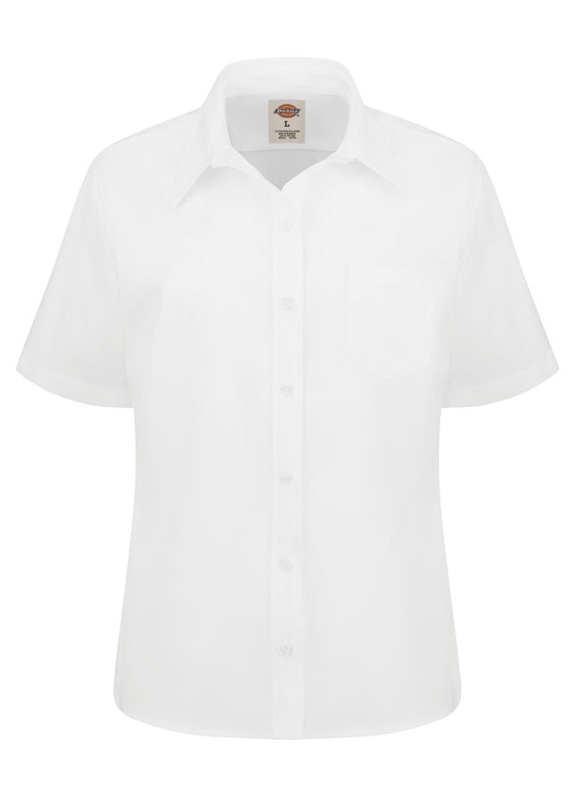 Dickies® Women's Short-Sleeve Stretch Poplin Shirt / S136WH