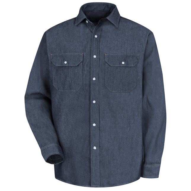 Red Kap® Men's Long Sleeve Deluxe Denim Shirt / SD78DN