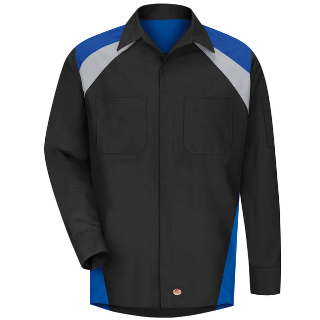 Red Kap® Men's Long Sleeve Tri-Color Shop Shirt / SY18RB