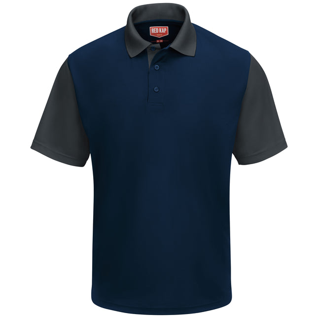 Red Kap® Men's Short Sleeve Performance Knit® Color-Block Polo / SK56NC