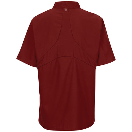 Red Kap® Men's Short Sleeve Chef Coat with OilBlok + MIMIX® / 046XFR