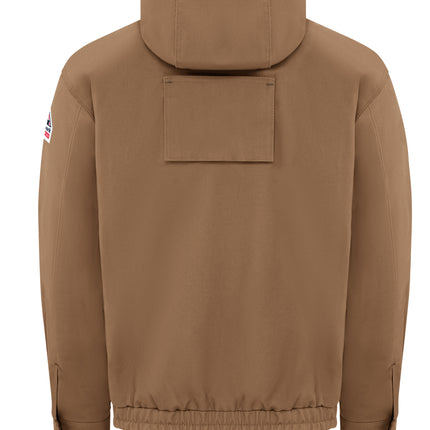 Bulwark® Men's Heavyweight FR Brown Duck Hooded Jacket / JLH4BD