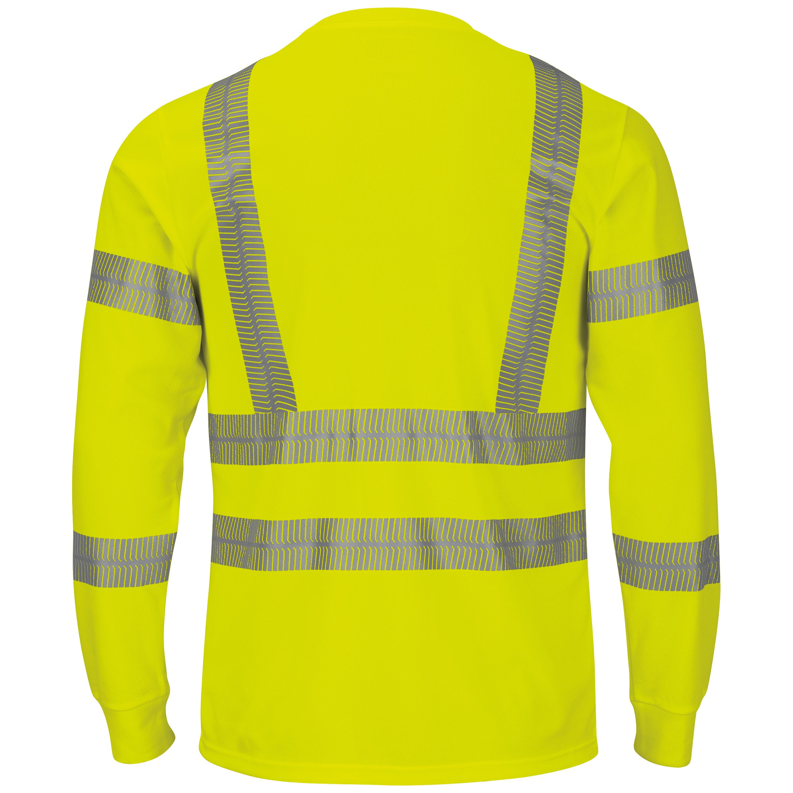 Red Kap® Long Sleeve Hi-Visibility T-Shirt, Type R Class 3 / SVY3AB